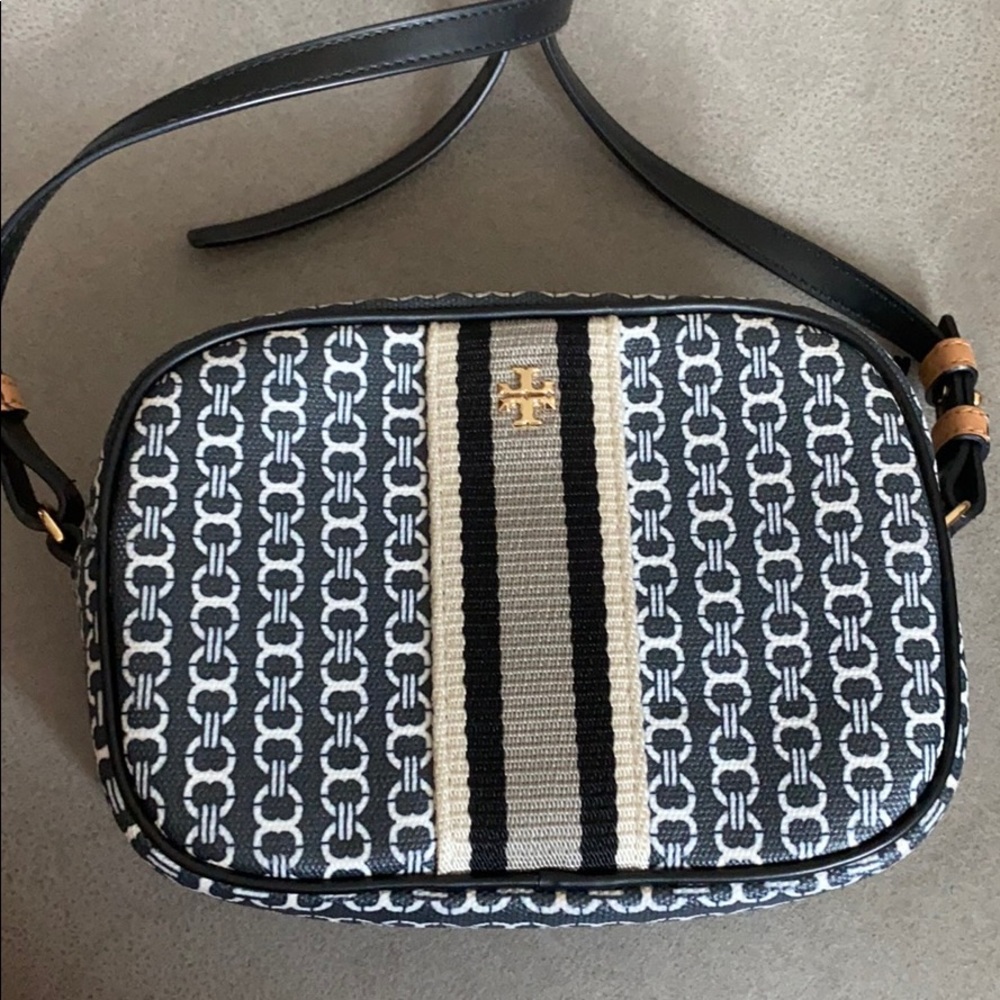 Tory Burch Gemini Link Canvas Mini Bag